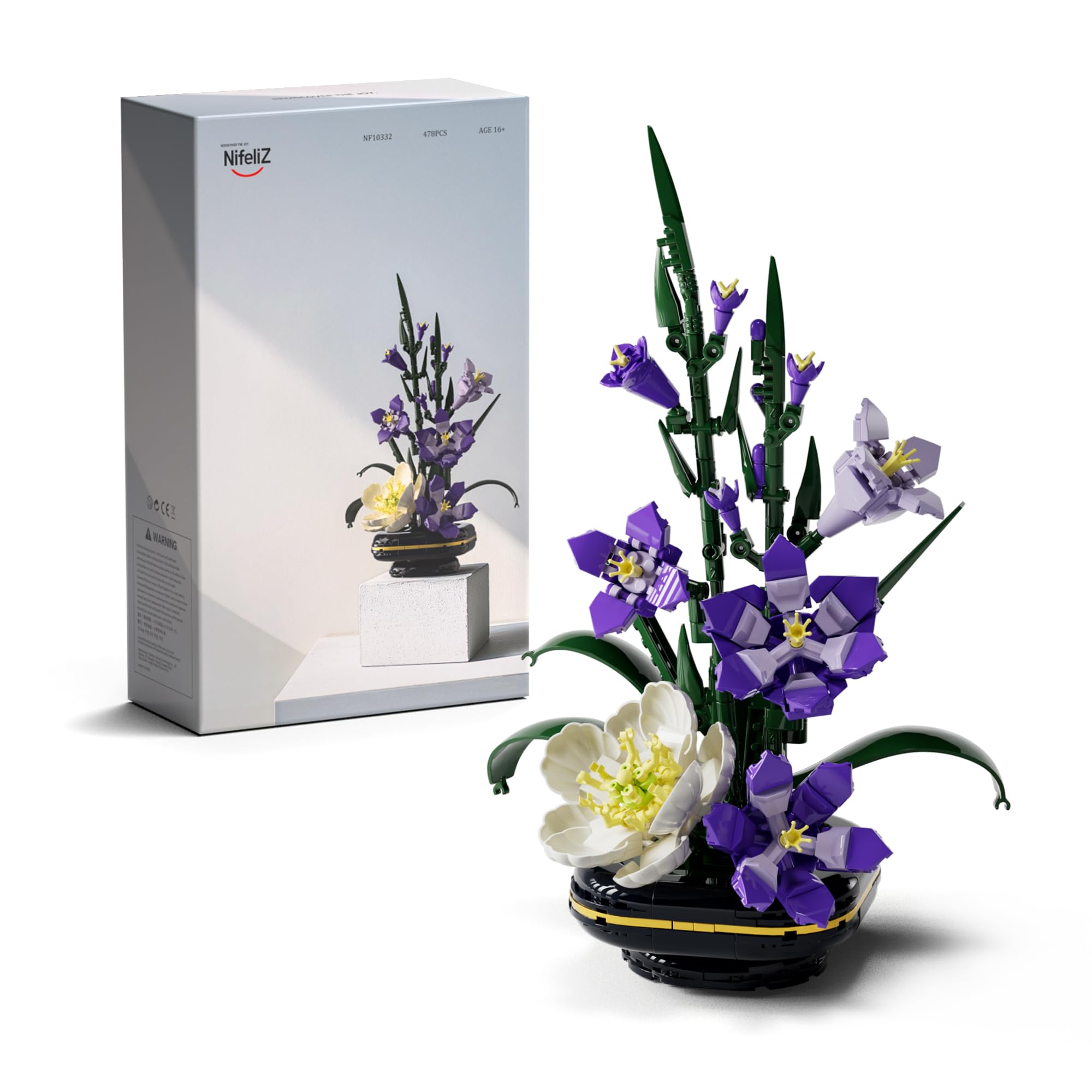 Nifeliz Gladiolus building set front view for an elegant home decor focal point