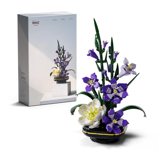 Nifeliz Gladiolus building set front view for an elegant home decor focal point