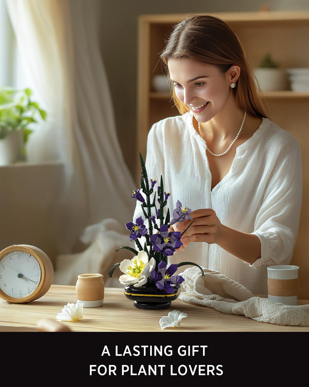 Nifeliz Gladiolus building set packaging and components arranged for gifting