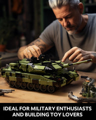 Nifeliz Leopard II A7 tank step-numbered bags emphasize guided construction