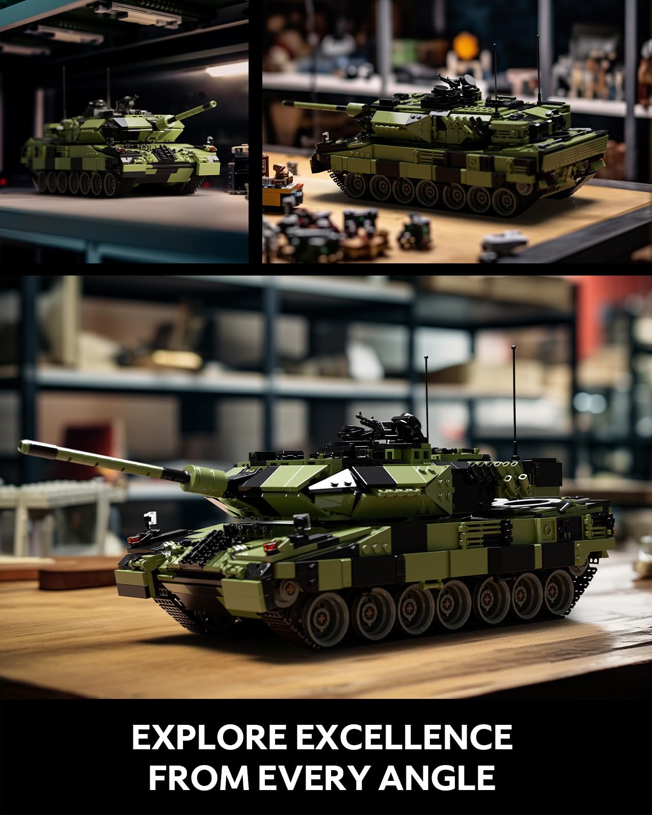 Nifeliz Leopard II A7 tank turret rotation demonstrates dynamic posing options