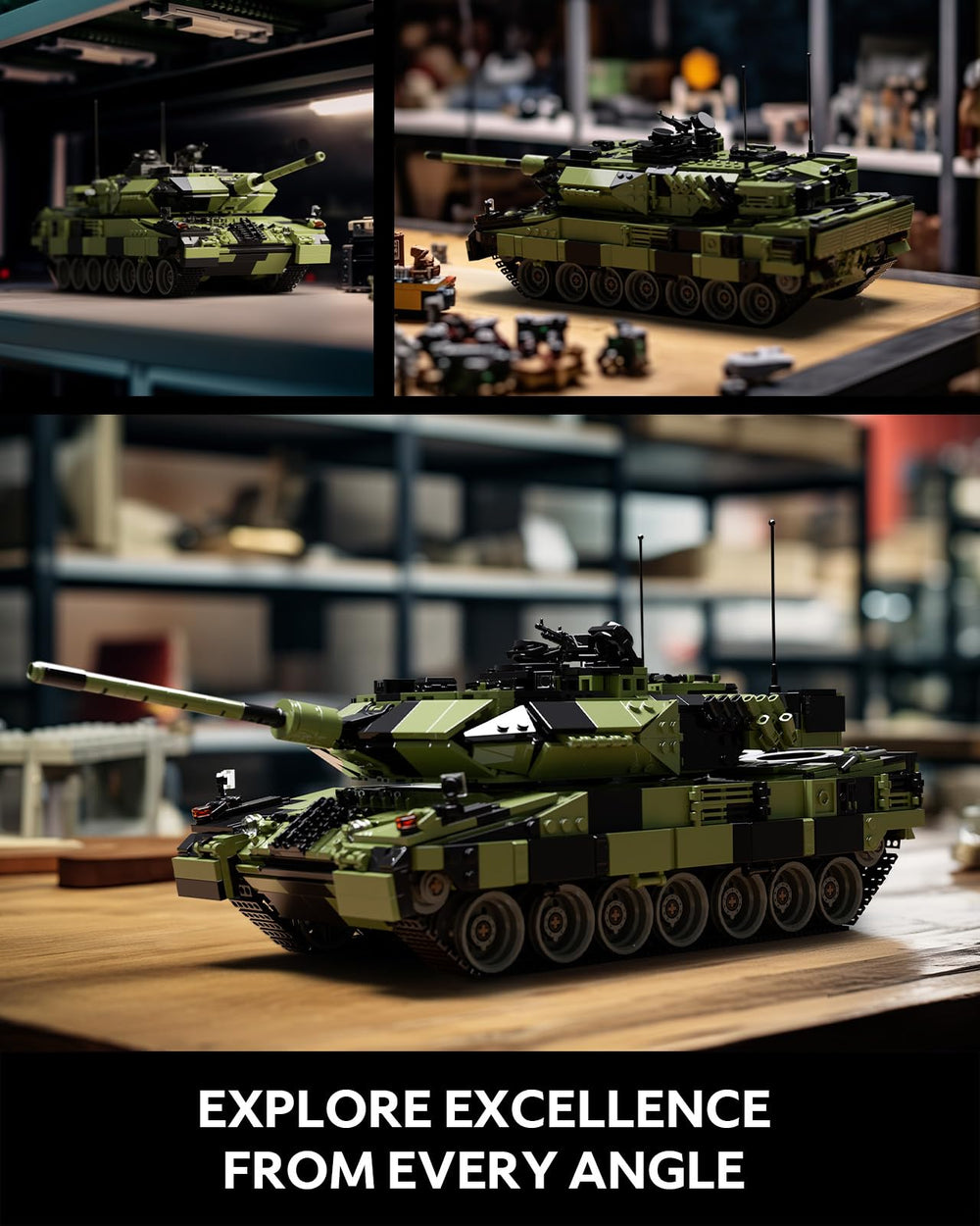 Nifeliz Leopard II A7 tank turret rotation demonstrates dynamic posing options