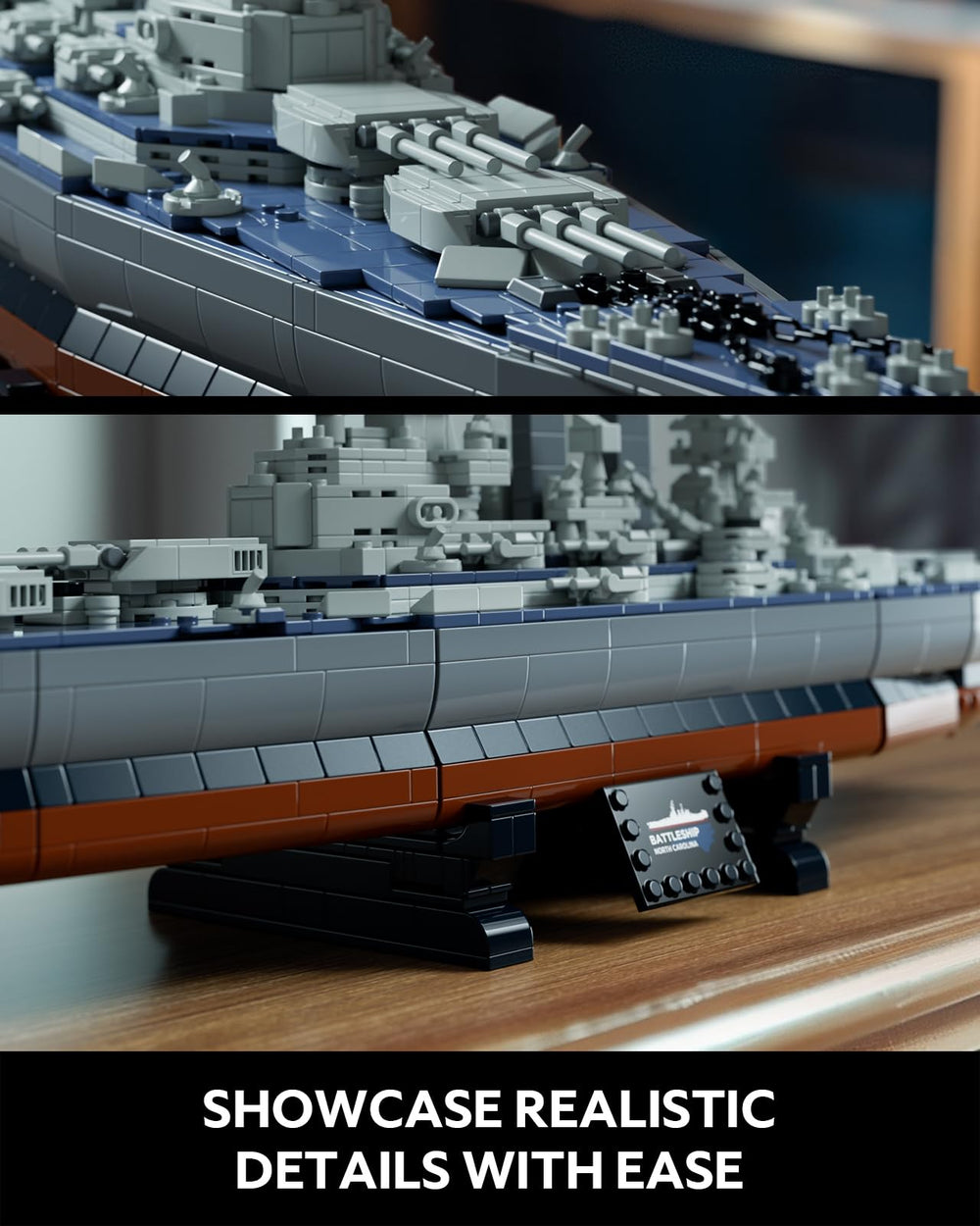 Nifeliz North Battleship pieces organized for a smooth step-numbered build