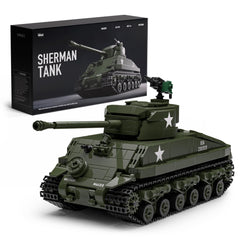 Nifeliz Sherman tank front-section movement enables dynamic posing on display