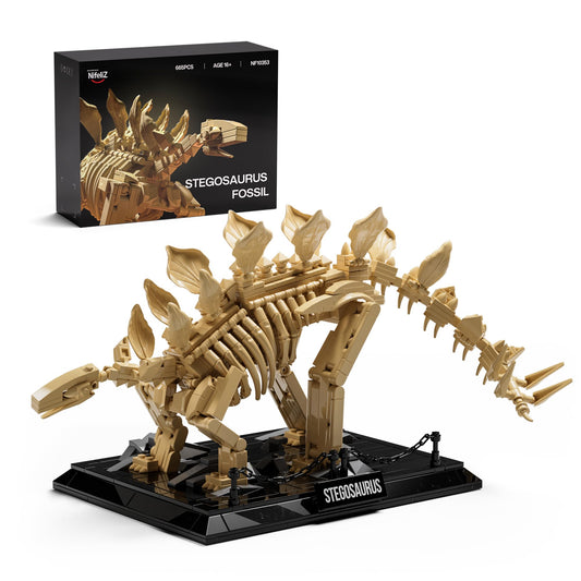 Nifeliz Stegosaurus fossils skeleton with detailed bones for collectors