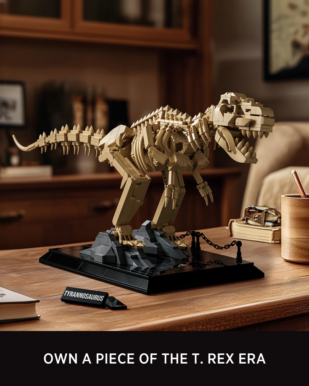Nifeliz T. Rex Fossils Model assembled skeleton offers a centerpiece.