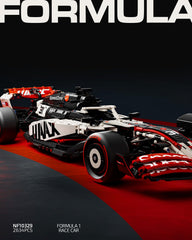Nifeliz V25 F1 model set cockpit with steering wheel and turning wheels for hands-on realism