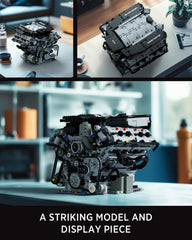 Nifeliz V8 engine set serves as a striking display piece on desks