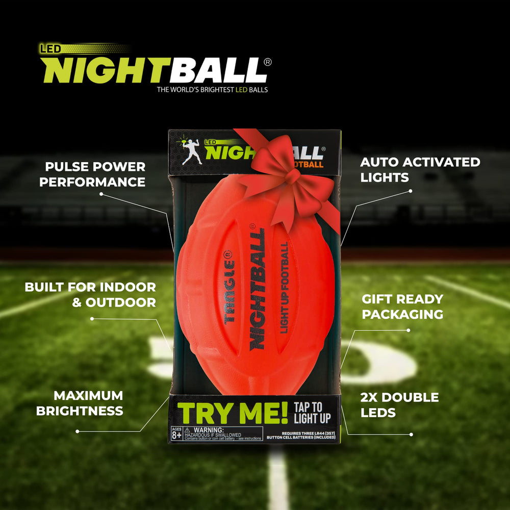 Nightball ideal for backyard or BBQ night games.