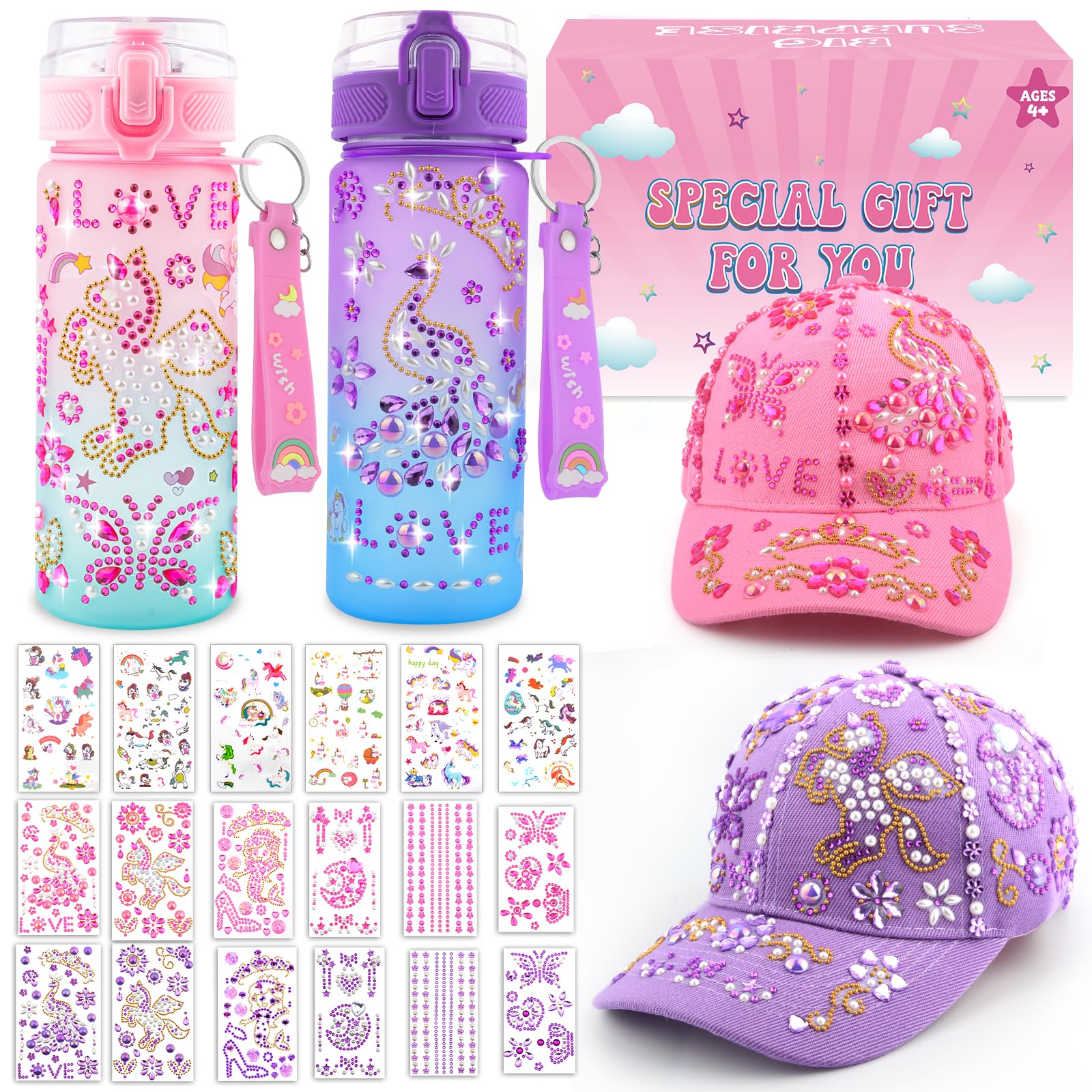 Nigifter water bottle 600ml with easy one-click lock for school daily use