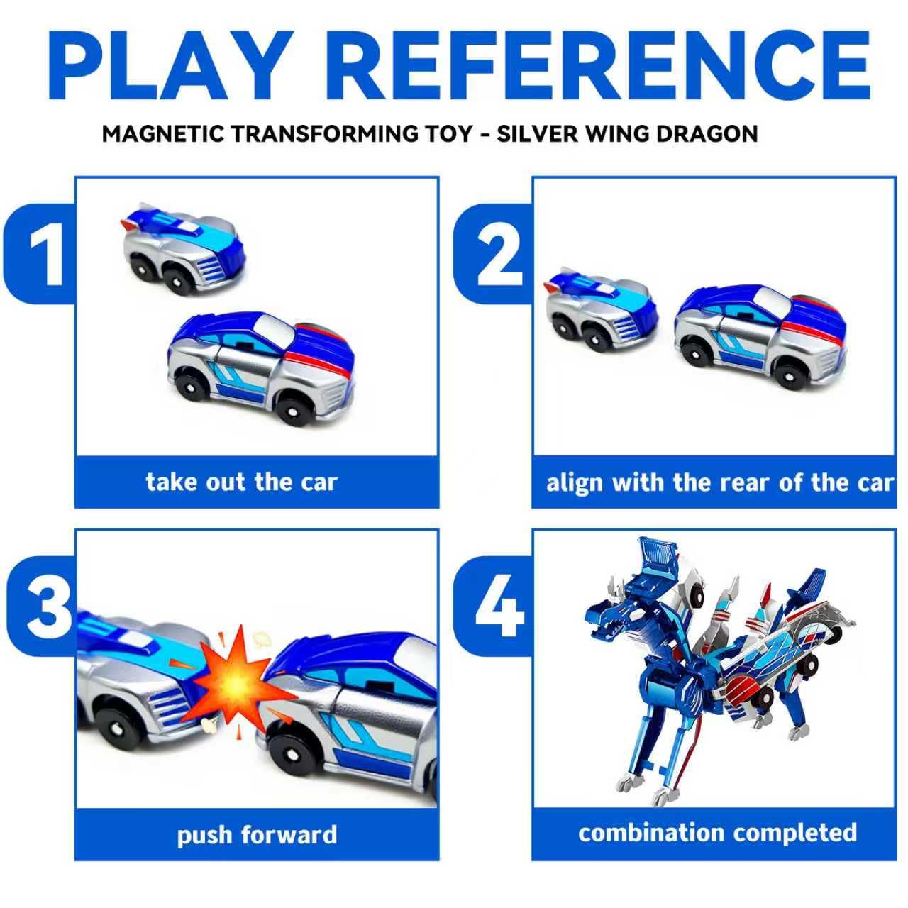 NIGVO transforming dinosaur car to robot action showing transformation.