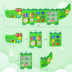 Nigwet crocodile sensory wall panel mirror encourages self-awareness and curiosity