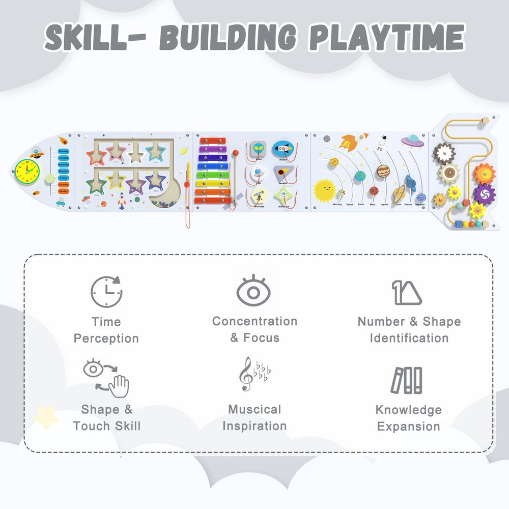Nigwet Rocket panel with xylophone offering rhythm play and auditory cues