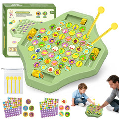 Niifawh fruit and animal flip chess cards boost memory matching during family playtime
