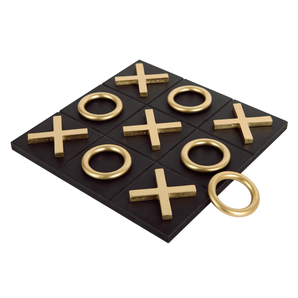 NIKKY HOME Tic Tac Toe board top view, stylish decor for entertaining guests.