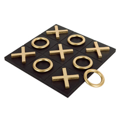 NIKKY HOME Tic Tac Toe board top view, stylish decor for entertaining guests.