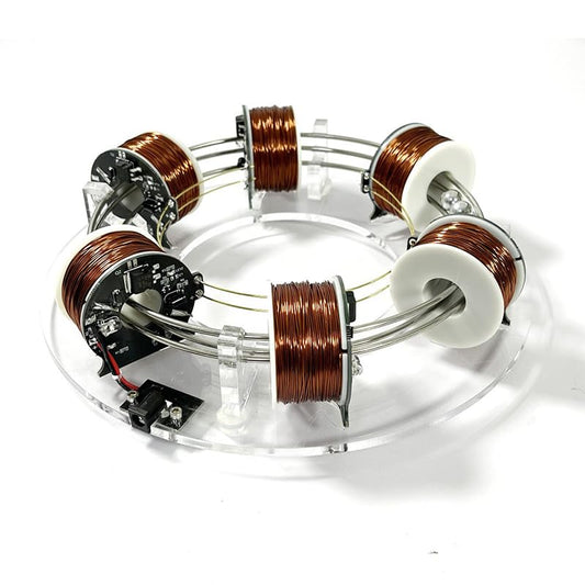 NIKOLATOY NikolaToy coil accelerator front view highlights durable build for demos.