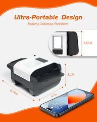 Nileole USB-C fast charging keeps your shuffler ready.