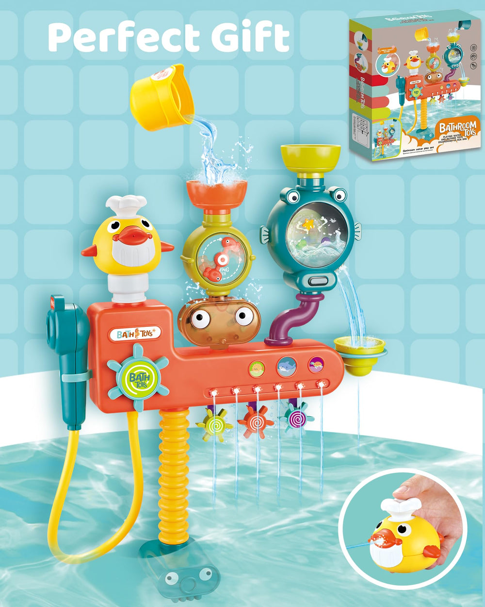 Nilez octopus figure bath toy sparks storytelling during bath time