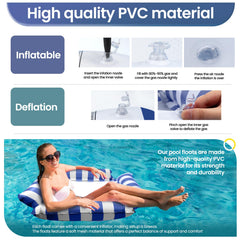 NIMeng pool float offers smooth drifting and relaxation on sunny days.