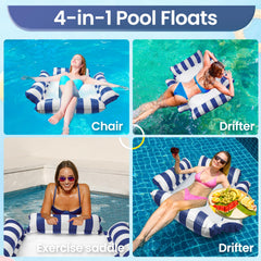 NIMeng adult float with soft mesh for breathable support while sunbathing.