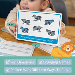 Nimmie & Moose phonics cards—uppercase and lowercase letters support early reading.
