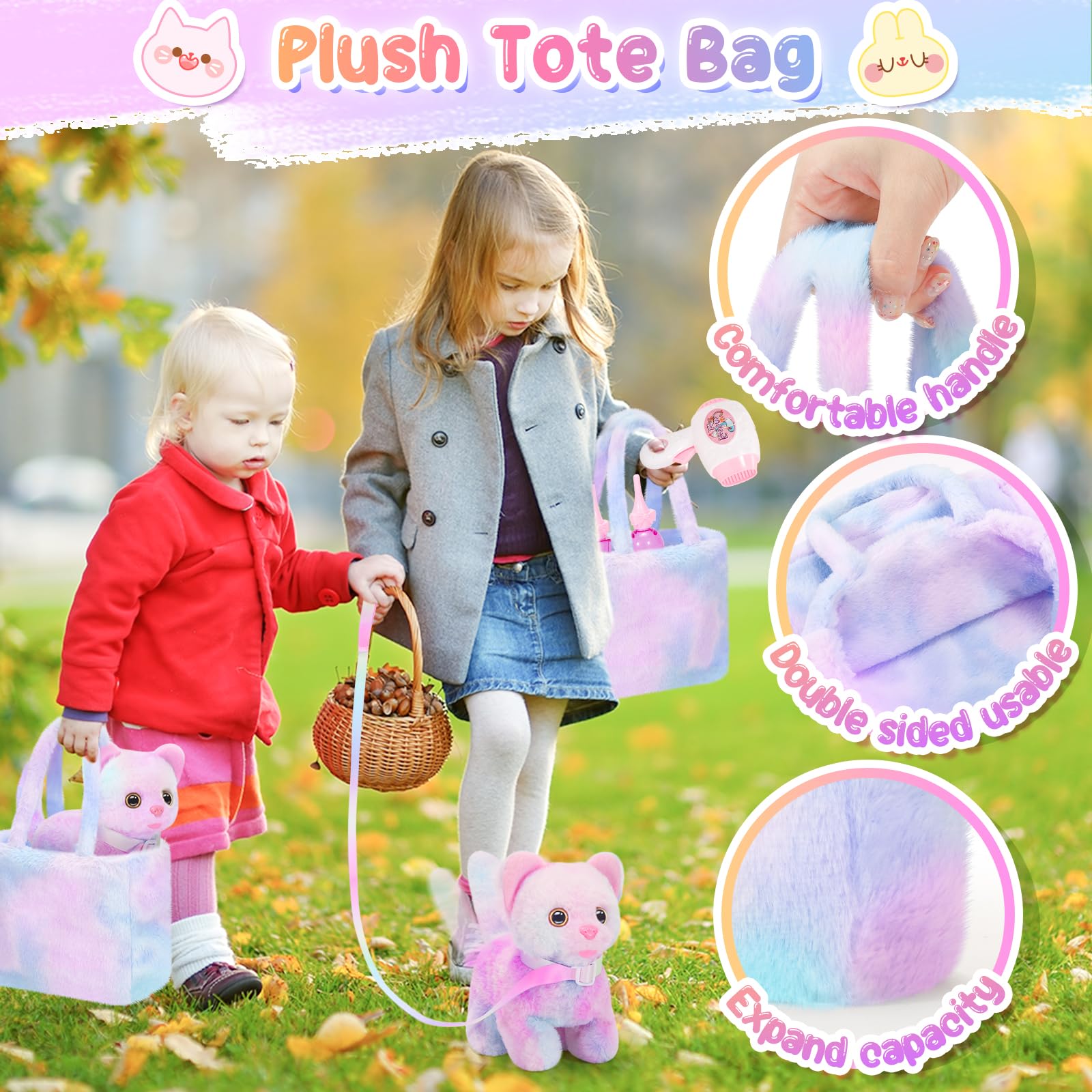 NINAOR plush mirror fosters self-care roleplay and careful observation during playtime.