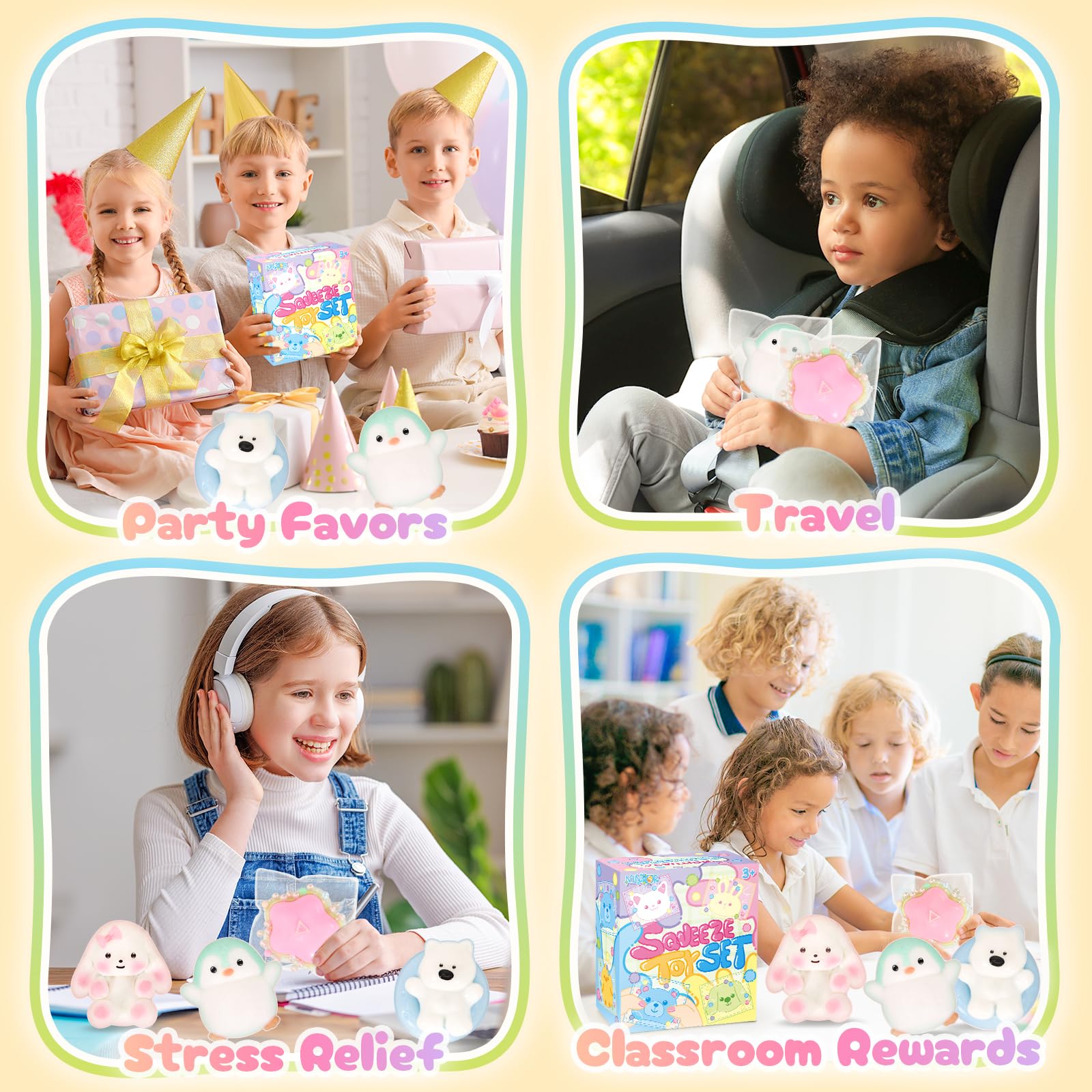 NINAOR Squishy Fidget Classroom Prize highlights versatile rewards for learning spaces.