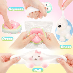 NINAOR Squishy Fidget Dessert close-up suggests satisfying squeeze and stress relief potential.