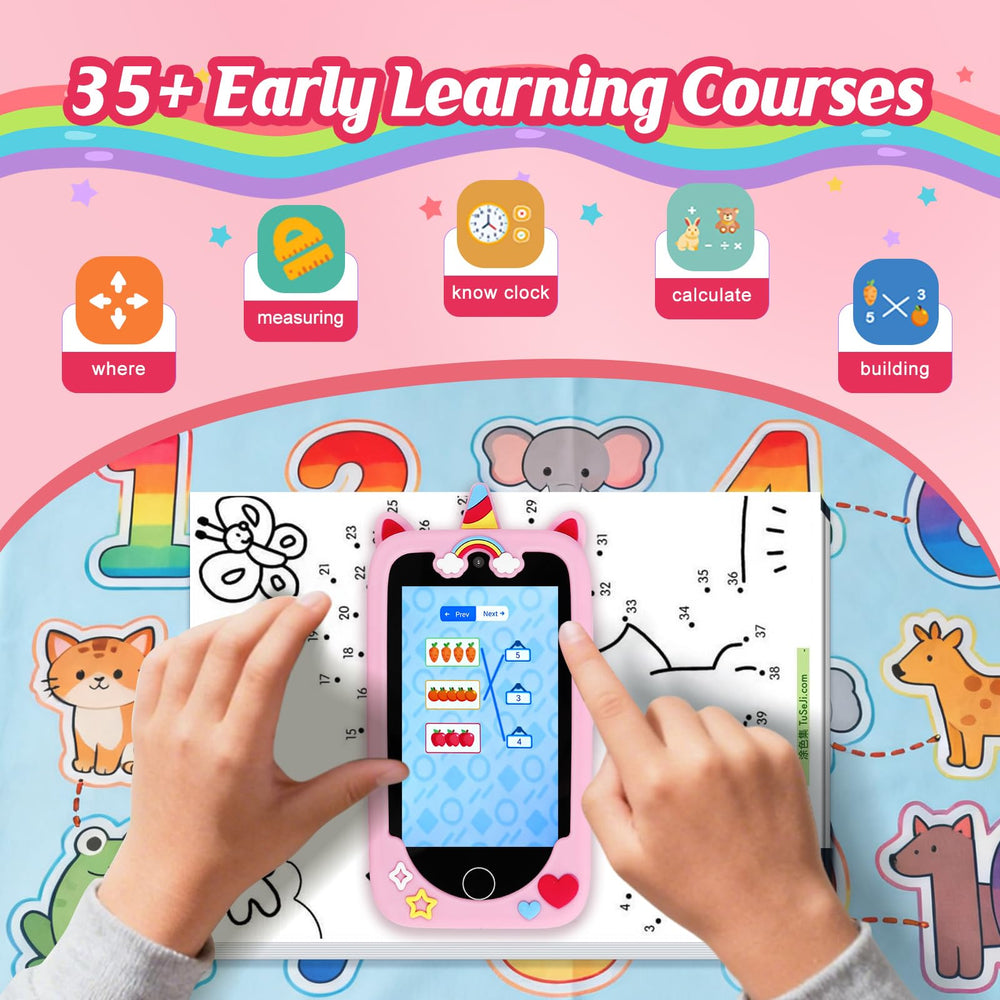 NINE CUBE pink unicorn design for imaginative play