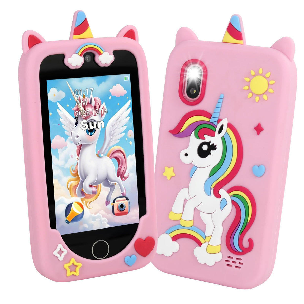 NINE CUBE kids smart phone with three-point-nine-seven inch screen for clear on the go learning