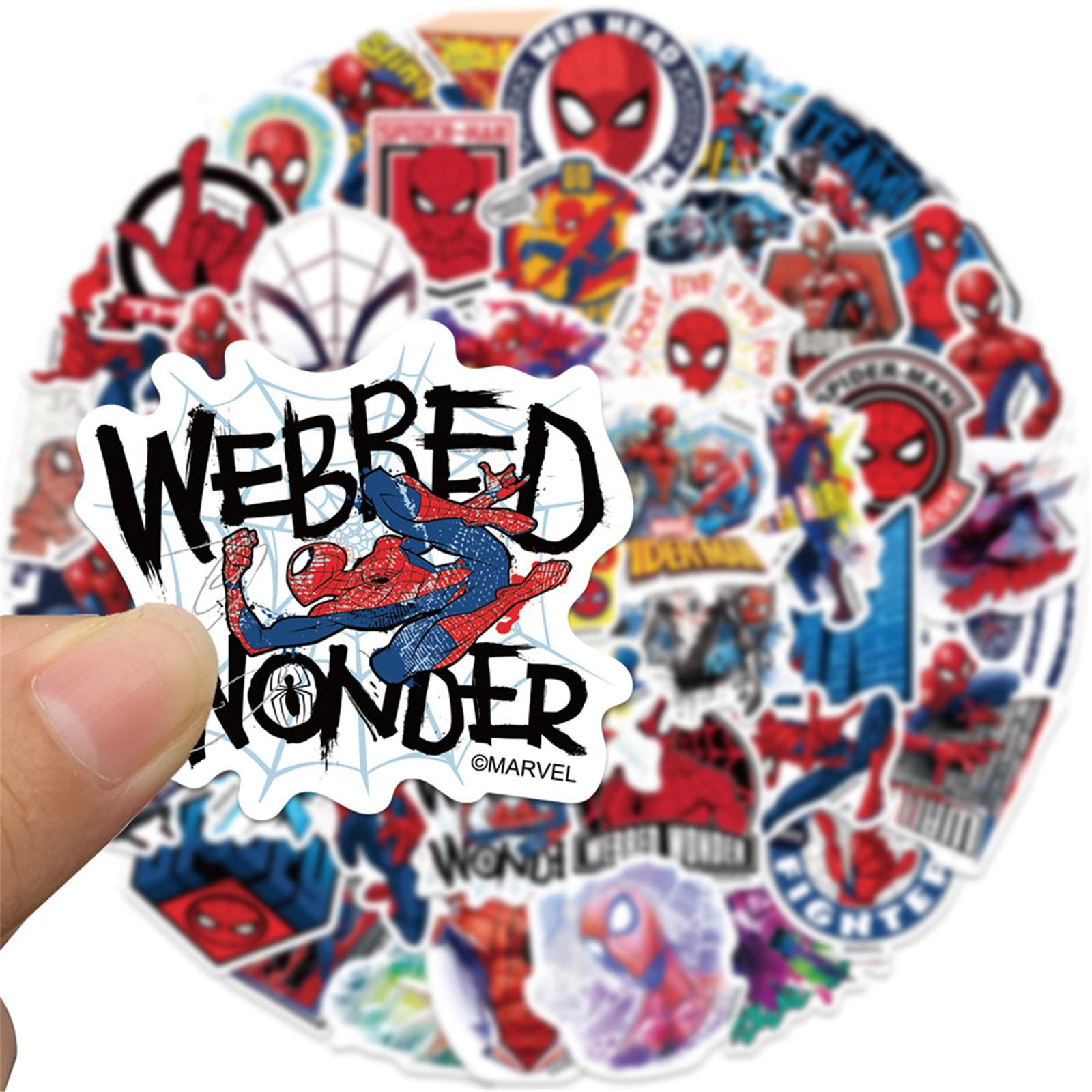 NineGirl Spider-Man stickers brighten backpacks for personal flair.