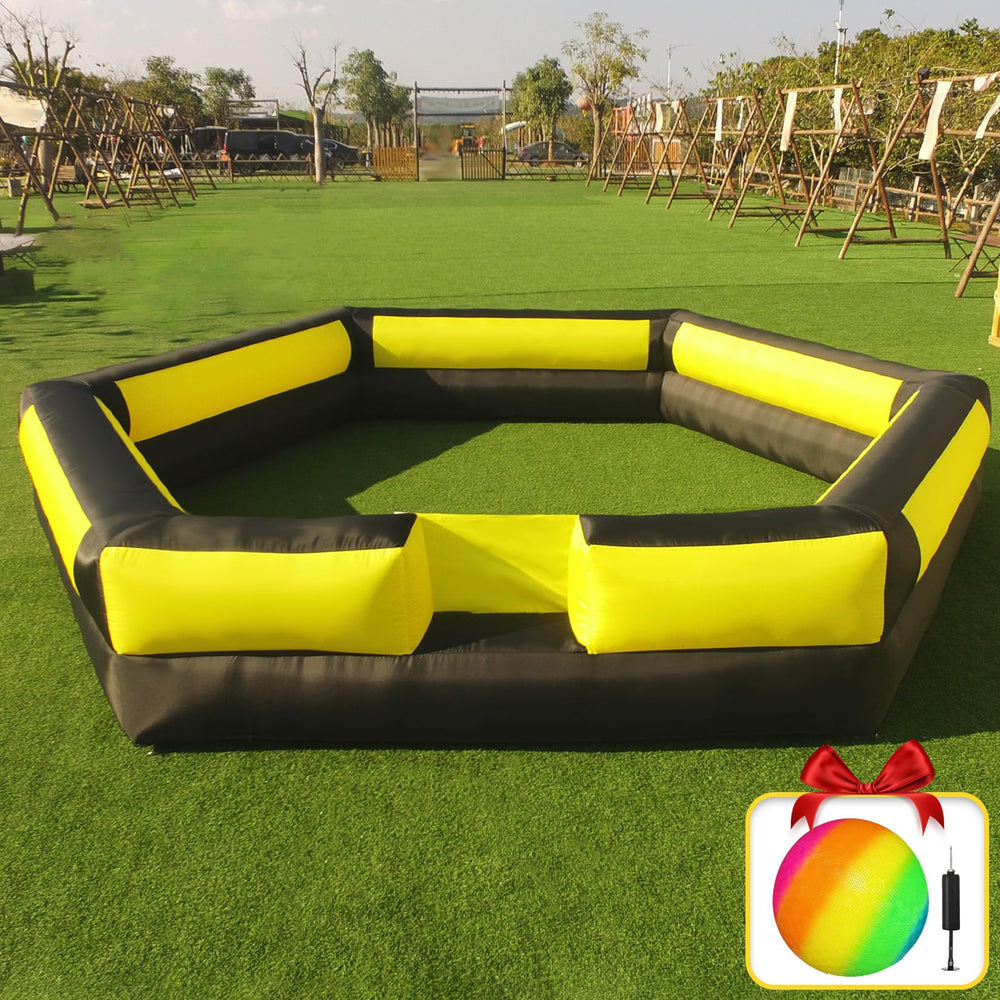 Ninghaovov 17ft Gaga Ball Pit assembly for quick setup and family play