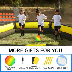 Ninghaovov 17ft Gaga Ball Pit durable fabric supports long-lasting fun