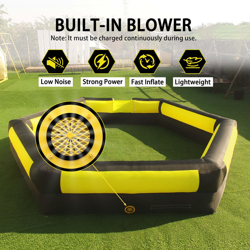 Ninghaovov 17ft Gaga Ball Pit entrance with Velcro keeps balls in play
