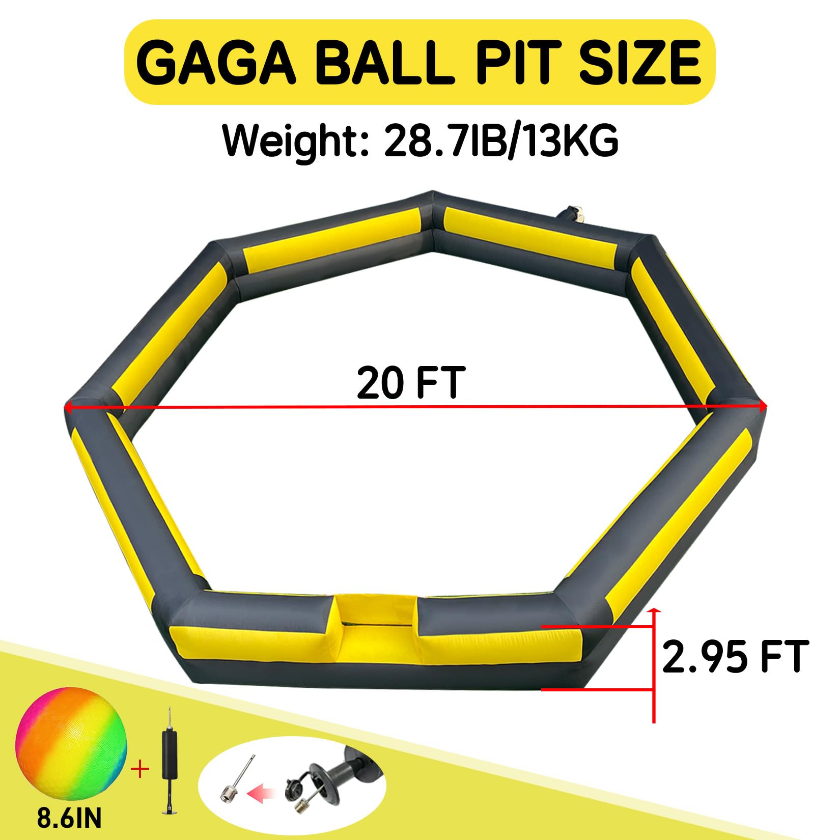Ninghaovov gaga pit works indoors or outdoors.