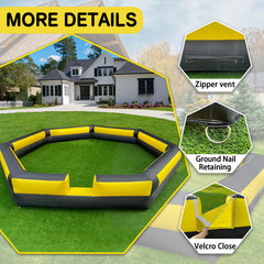 Ninghaovov gaga ball pit's round design reduces edge injuries.