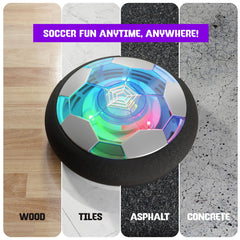 Ninja Blast hover ball soft foam bumper protects furniture during play.