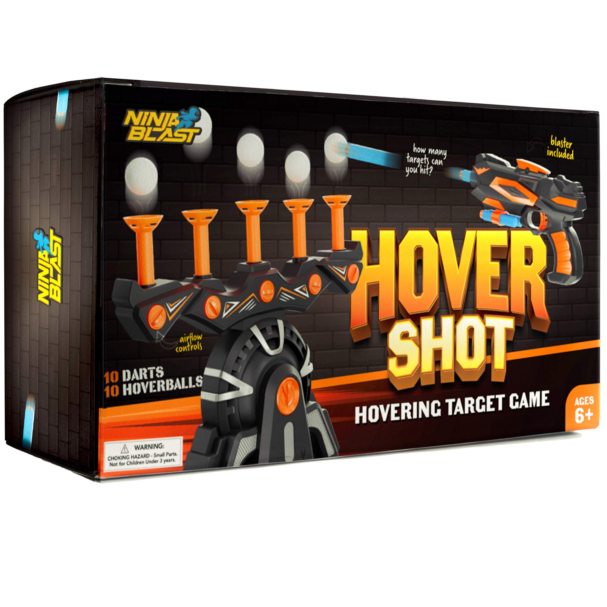 Clear packaging and quick-start guide for easy setup of Hover Shot