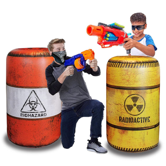 NINOSTAR Barrels Inflatables Set battlefield look enhances immersive play for all ages
