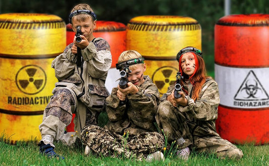 NINOSTAR Barrels Inflatables Set nerf compatibility enables versatile battles