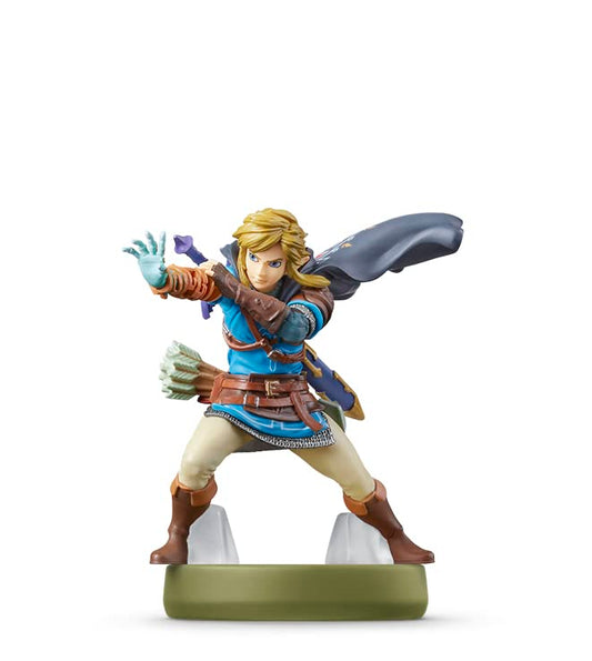 Nintendo Amiibo Link Tears of the Kingdom back view, packaging intact for collectors.
