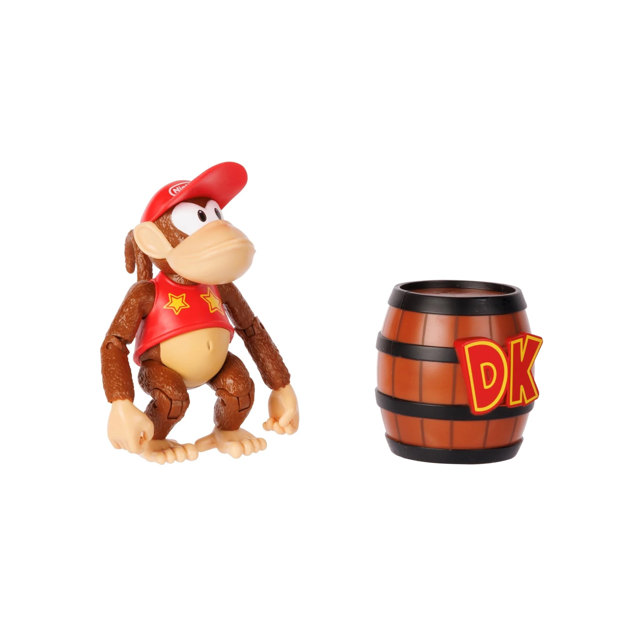 Nintendo Donkey Kong 4in figure front detail with textured sculpt