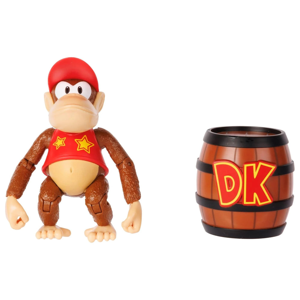 Nintendo Donkey Kong 4in figure side view ideal for shelf display