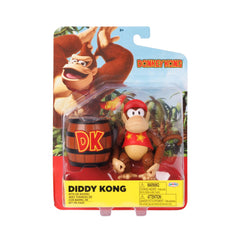 Nintendo Donkey Kong 4in figure with bananas shows bright colors for display