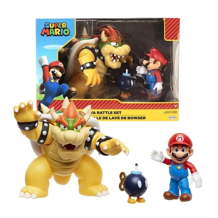 Nintendo Super Mario Diorama packaging view shows contents clearly.