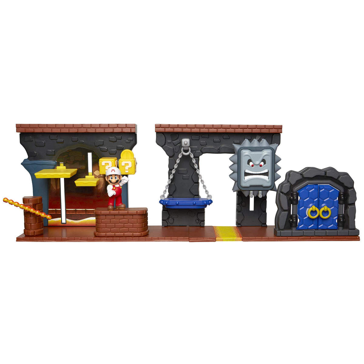 Nintendo Super Mario Dungeon Deluxe Playset with Fire Mario figure for imaginative play.