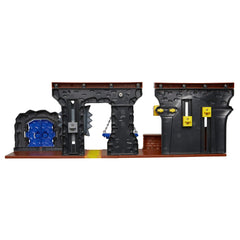 Nintendo Super Mario Dungeon Deluxe Playset includes spinning fire balls for fast action.