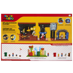 Nintendo Super Mario Dungeon Deluxe Playset with swing and door for interactive play.