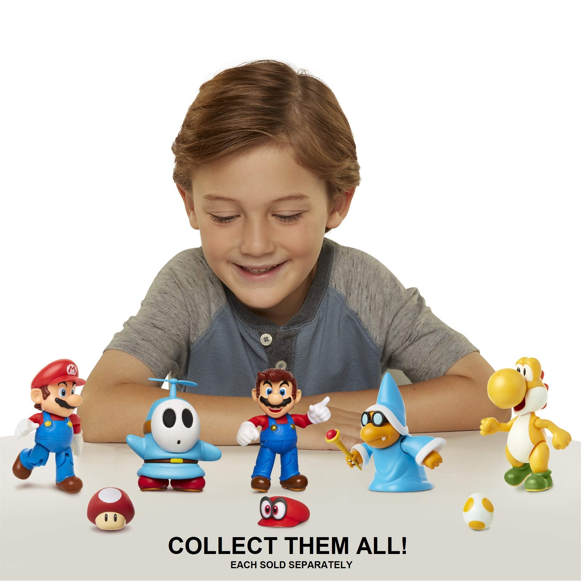 Nintendo Super Mario Magikoopa unboxed with artwork for display inspiration.